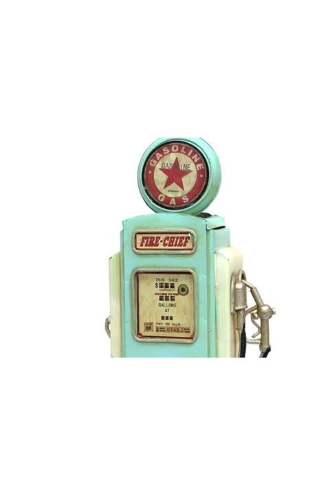 HSRC Dekoratif Metal Yakıt Pompası Biblo Hediyelik Kumbara