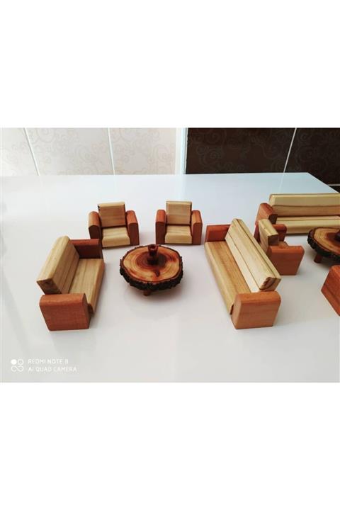Ahşap Mini Koltuk Takımı