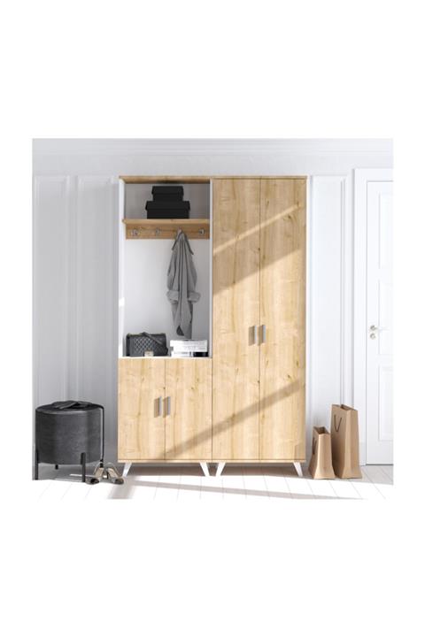 DECORMET Zümrüt Portmanto Safir Meşe