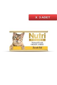 Nutri Feline Tahılsız Tavuklu Kedi Konservesi 85 Gr (3 Adet)