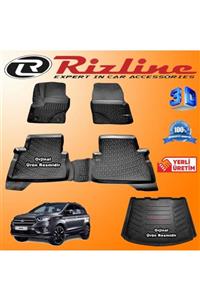 Rizline Ford Kuga 3d Paspas + 3d Bagaj Havuzu 2013-2019 Arası Siyah Set