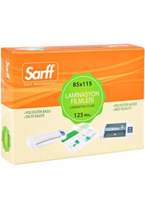SARFF Laminasyon Filmi 125 Micron 85x115 Mm (1 Paket 100 Adet)