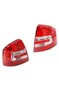 ALPHA AUTO PART Skoda Octavia Için Arka Stop Sağ Ve Sol Lamba Camı 2'li Set