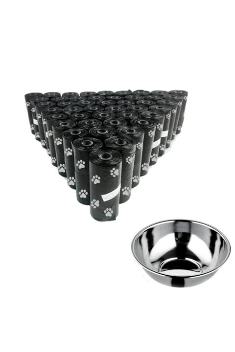 Kyrotech Köpek Kaka Poşeti Mama Kasesi 24'lü Eko Set Kedi Dışkı Torbası (360 Adet)