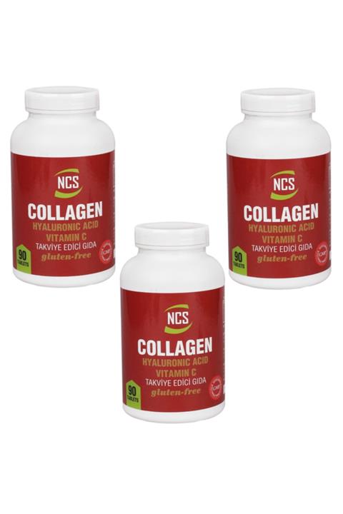 NCS Collagen Hyaluronic Acid Vitaminc 90 Tablet Kolajen 3 Kutu 270 Tablet