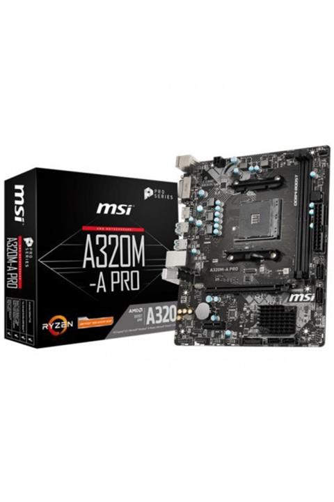 MSI A320m-a Pro Ddr4 Dvı Hdmı Usb3,2 Am4