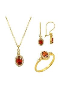 BİLEZİKHANE Mini Garnet Set 6,57 gram 14 Ayar Altın