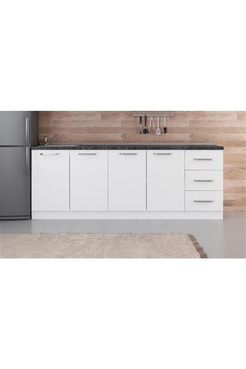 Minar 225 cm Mutfak Dolabı Beyaz 225-b2 Alt Modül