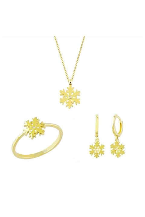 Sembol Gold Altın 3'lü Takı Seti Kartanesi 14k Gold