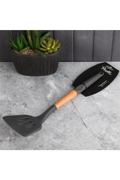 Şahane Pazar Perotti Bambu Saplı Silikon Gri Spatula 12519 Fma03478