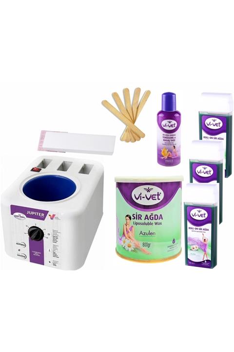 Vivol 3+1 Kazan+kartuş Makine+vivet 800ml Azulen Ağda Set