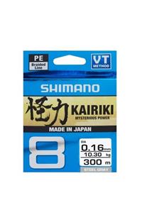 Shimano Kairiki 0.10 Mm 300m Steel Gray 8 Örgü Ip Misina