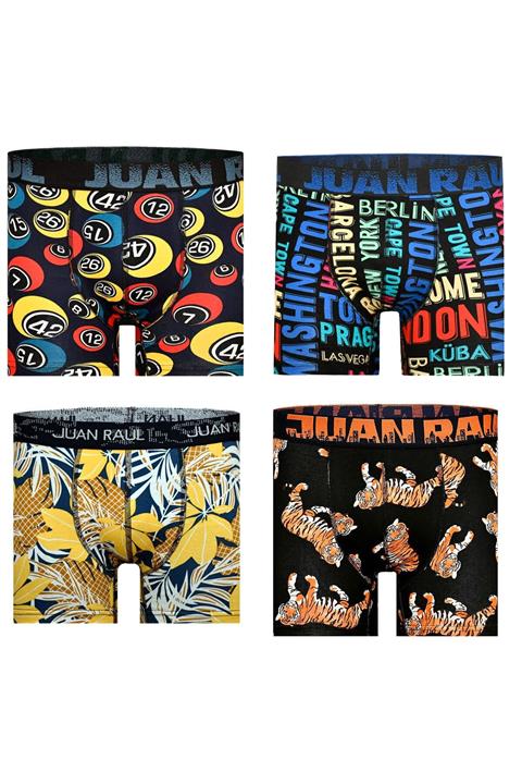 TEET Erkek Boxer Juan Raul 4'lü Set