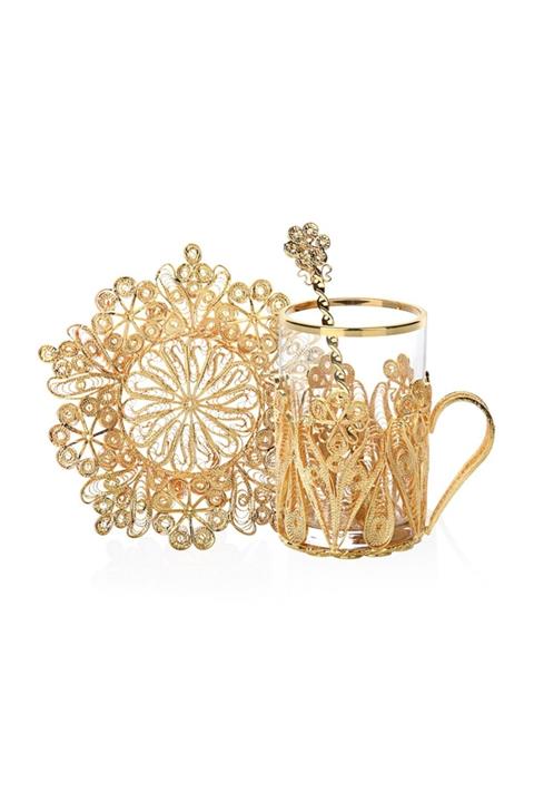 Decorium Ars 3131 12 Prc Tlkr Zarafet Çay Tk Altın