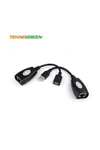 TEKNOGREEN TKU-9050 USB RJ45 Extender 50mt