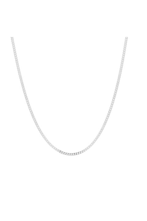 Glorria Gümüş Düz Zincir ES0124