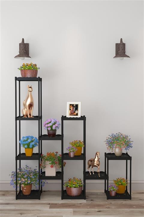 fullreyon Adonis 12 Raflı Lüks Çiçeklik Saksı Standı