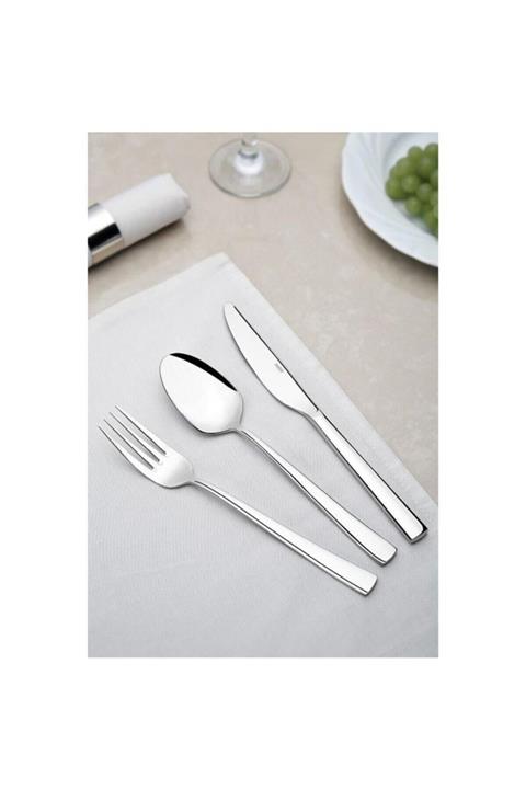 Nehir Deniz Sade Model 89 Prç. Çatal Kaşık Bıçak Seti Kutulu