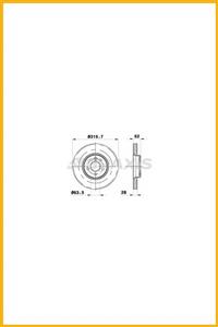 AAVDAN On Fren Dısk Aynası Havalı S60 Iı T3 / T4 / T5 / 2.0 T / T6 / D2