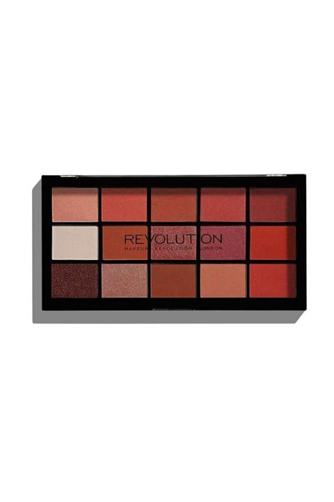 Revolution 15 Farklı Renk Far Paleti Mat & Parlak Yoğun Pigment Pembe Ve Kırmızı Tonları