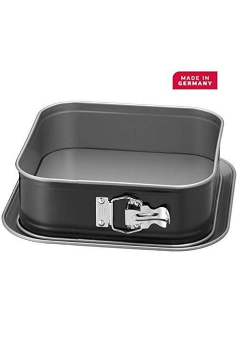 xKaiser Siyah Kare Kelepçeli Kek ve Ekmek Kalıbı 24x24 cm