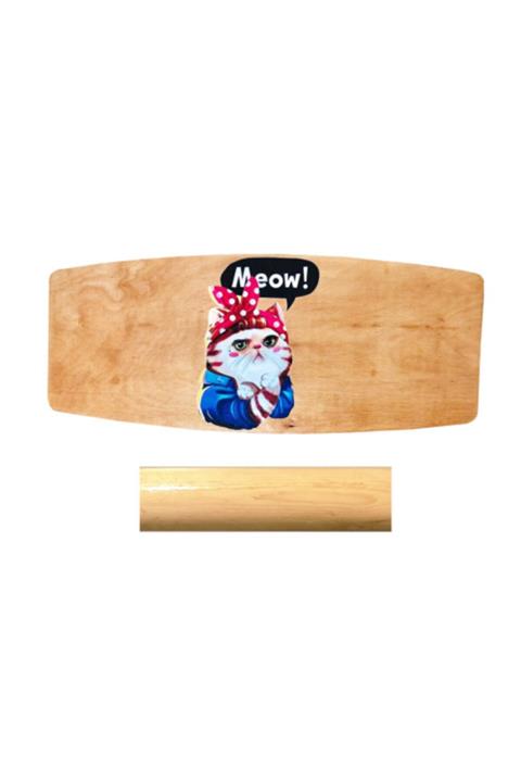 Woodie Denge Tahtası Kedi Balance Board Cat 70x29x1.5 cm