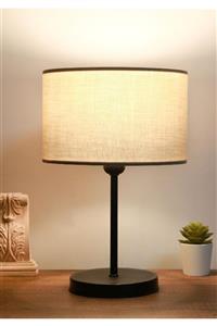 HOMİNG Vizon Kumaş Metal Gövdeli Abajur Ayd-3166