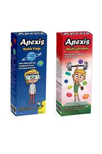 Apexis Multivitamin + Omega 3 Şurup 150 ml  İkili Set