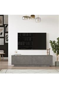 Yurudesign Gri Fonda Tv Ünitesi  140cm Beton Fn1-rg Tv Sehpası