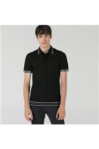 Lacoste Erkek Slim Fit Baskılı Siyah Polo