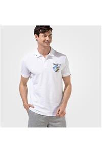 Nautica Erkek Beyaz Slım Fıt Polo Yaka T-shirt