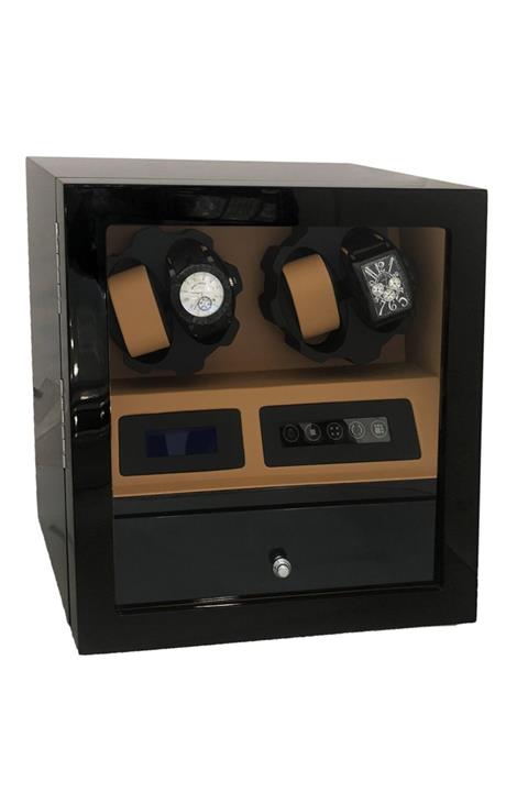 standmarket Otomatik Saat Kurma Kutusu Spesiyal 4+6 Siyah