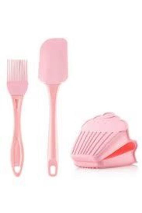 HİFA Silikon Fırın Tutacağı Yumurta Fırçası Ve Spatula