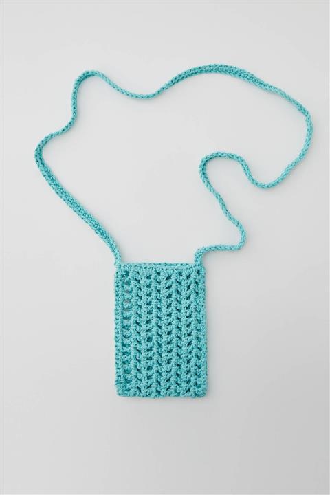 Pull & Bear Kroşe Balıksırtı Cep Telefonu Çantası