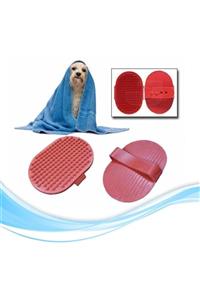 Acornbella Ergonomik Masajlı Evcil Hayvan Kedi Köpek Yıkama Fırçası Aparatı