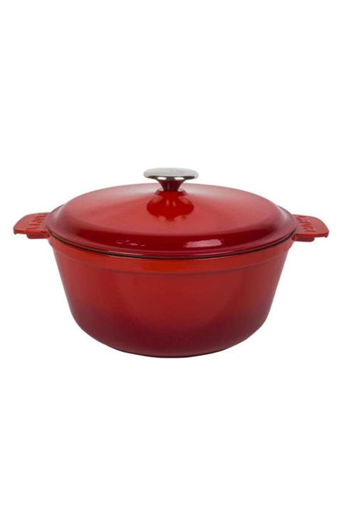 Lava Kırmızı Yuvarlak Tencere Çap 26 Cm
