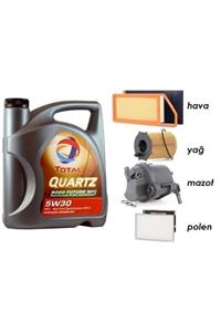 TOTAL Nfc 5w30 Yağ + Filtre Ful Set Peugeot 206 1.4 Dizel