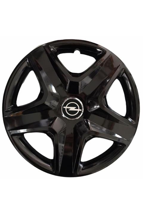 HMNL Opel Meriva 15'' Inç Piano Black 4lü Set Jant Kapağı Çelik Jant Görünümlü