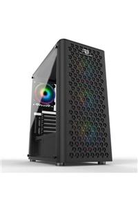 Power Boost Vk-m202b Powersız Siyah Mesh Rgb Fan Mid Tower