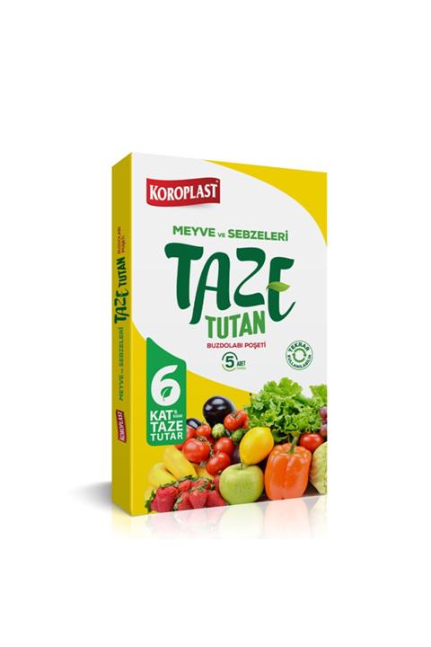 Koroplast Taze Tutan Buzdolabı Poşeti 5 Adet