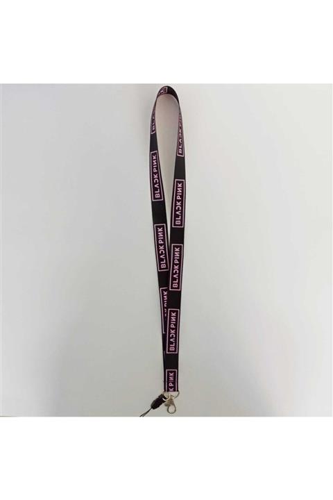 Makko Polo Black Pink Yaka Kartı Ipi Ve Telefon Askılığı