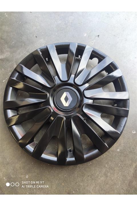 AK JANT Renault R19 Parlak Siyah 14 Inc Kırılmaz Jant Kapağı 4 Adet