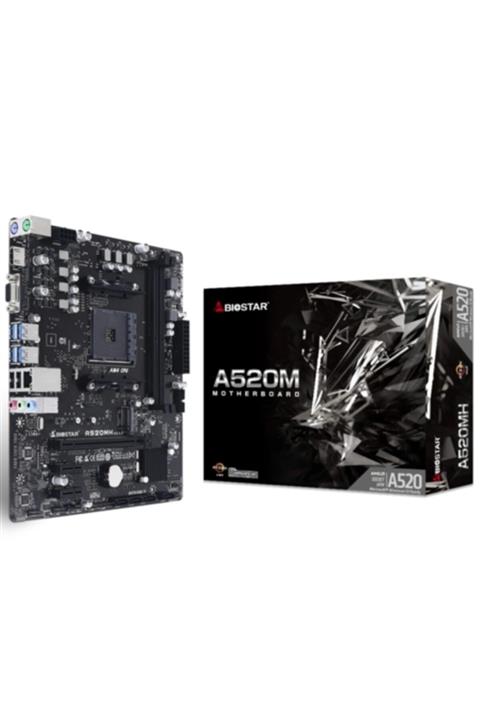 Biostar A520mh 4000mhz Oc S+v+gl Ddr4 Am4 (atx)