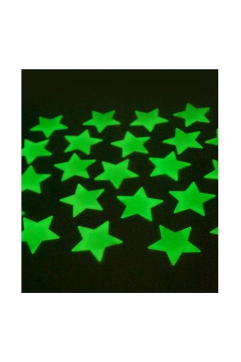 Artikel Fosforlu Duvar Sticker Büyük Yıldız 40 Adet