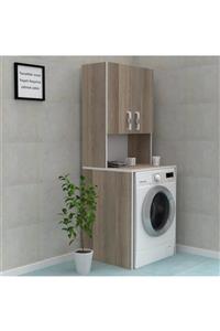 Kenzlife çamaşır makinesi dolabı raisa crd 180*066*60 gri kulp banyo ofis