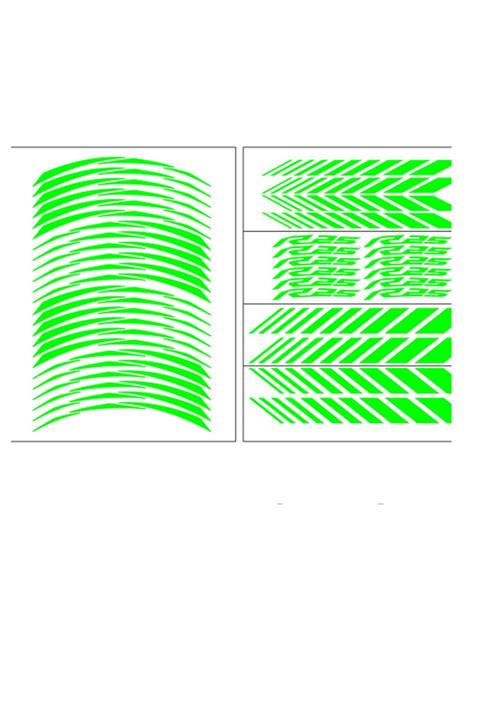 Yamaha Florasan Yeşil Racing R25 Jant Şeridi (r25şrt001)