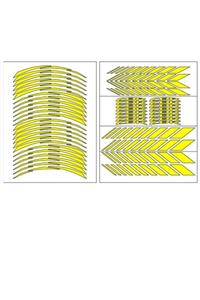 Honda Reflektör Sarı Cbr Racıng Jant Şeridi (cbrşrt004)