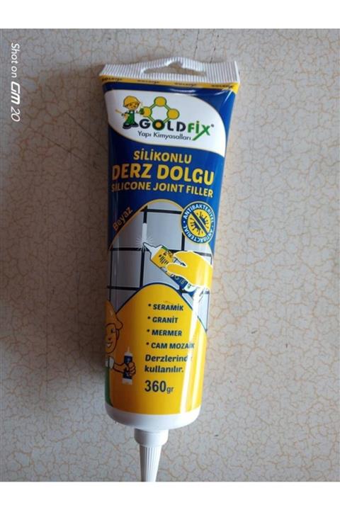 GOLDFİX Hazır Silikonlu Derz Dolgusu-beyaz-360 Gr