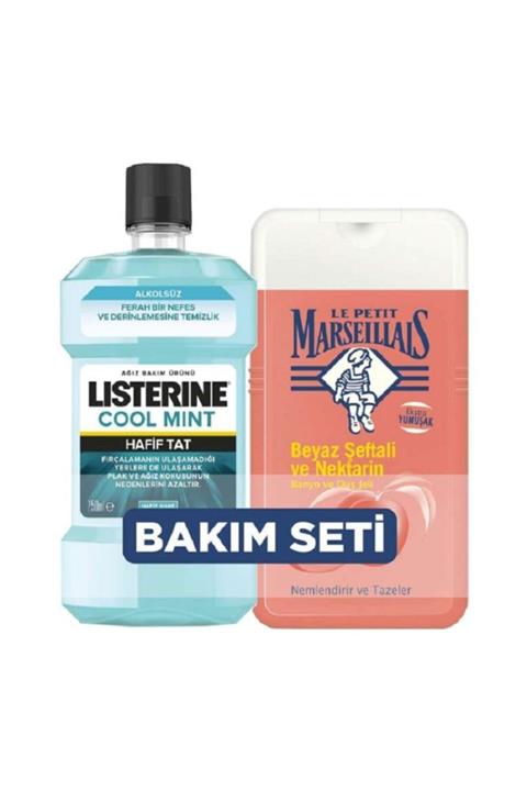 Listerine Duş Jeli Şeftali Nektarin Cool Mint 2'li Set