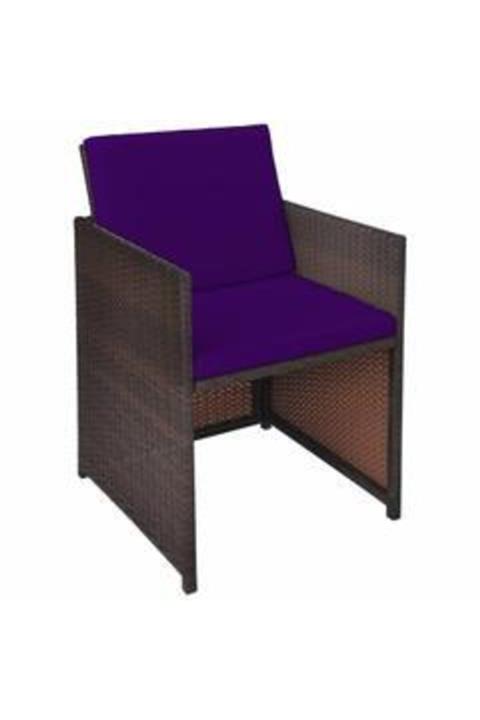 LİDYA TEKSTİL Mor Sandalye Minderi